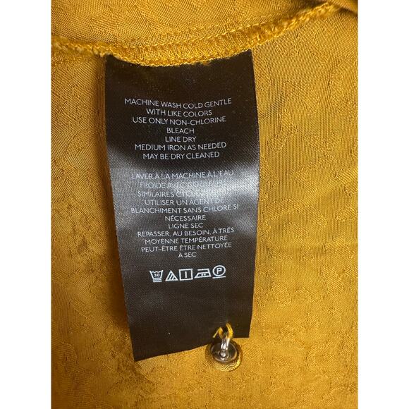 Anthropologie Long-Sleeve Mini Dress Leopard Print Gold Size Medium‎ - Picture 10 of 10